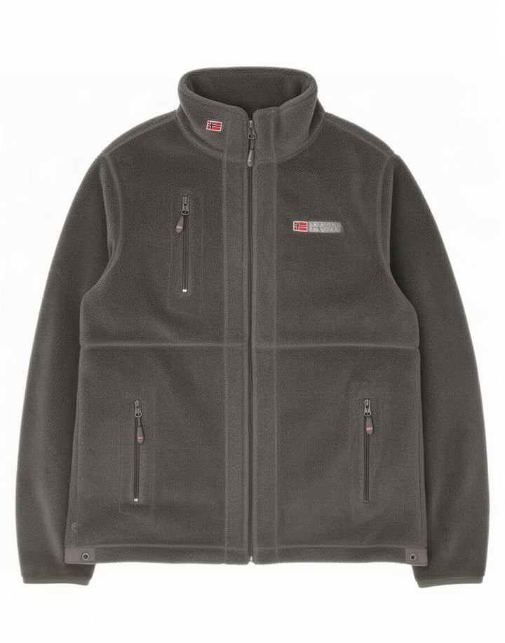Jachetă polară pentru bărbați Geographical Norway UK 38 Medium Gri Poliester
