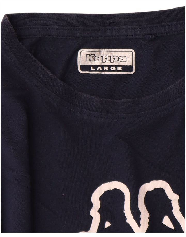 Tricou grafic pentru bărbați Kappa Top mare bleumarin