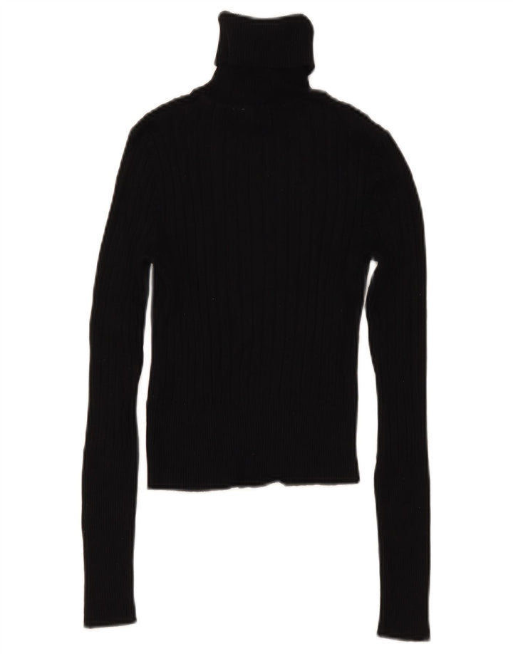 Pulover pentru femei cu gât rulat Zara UK 12 Medium Negru