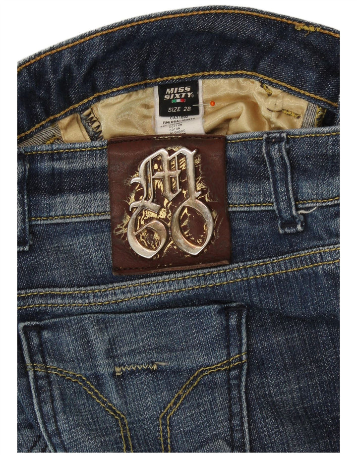 MISS SIXTY Blugi subțiri pentru femei cu talie joasă W28 L29 Bumbac albastru