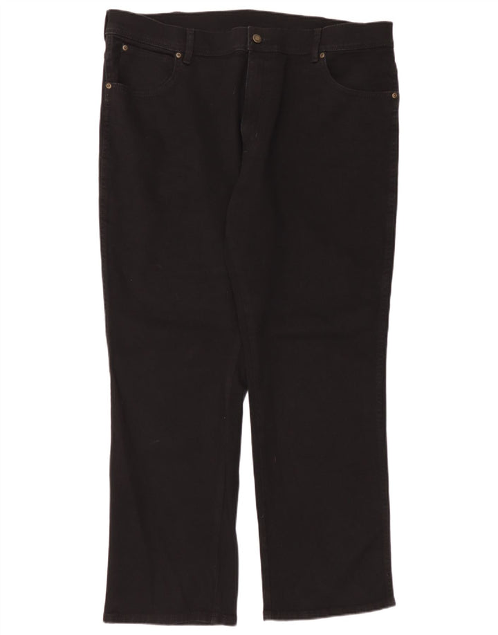 Blugi drepti Wrangler pentru femei, cu ajustare normală, W40 L30, bumbac negru