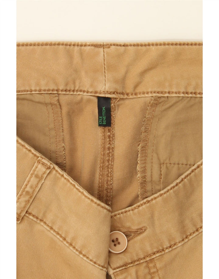 BENETTON Womens Slim Chino Trousers W30 L28 Beige Vintage Benetton and Second-Hand Benetton from Messina Hembry 