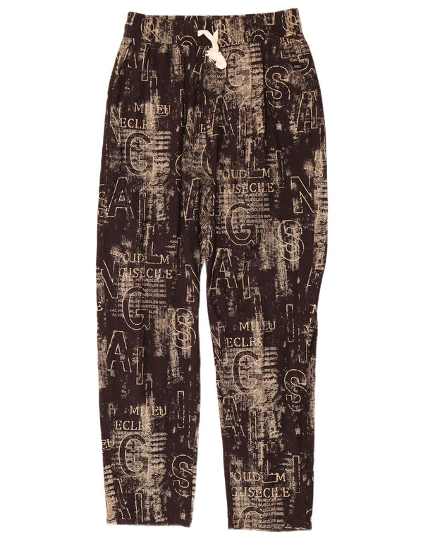 Pantaloni de damă vintage, drepti, casual, 2XL W30 L29, bumbac negru