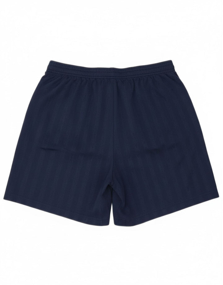 Pantaloni scurți sport Umbro pentru bărbați, poliester cu dungi mari bleumarin