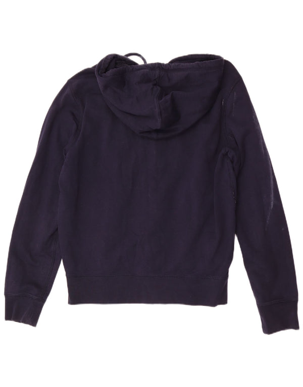 Gap Pulover cu capota cu fermoar grafic pentru bărbați, mare, albastru, bumbac