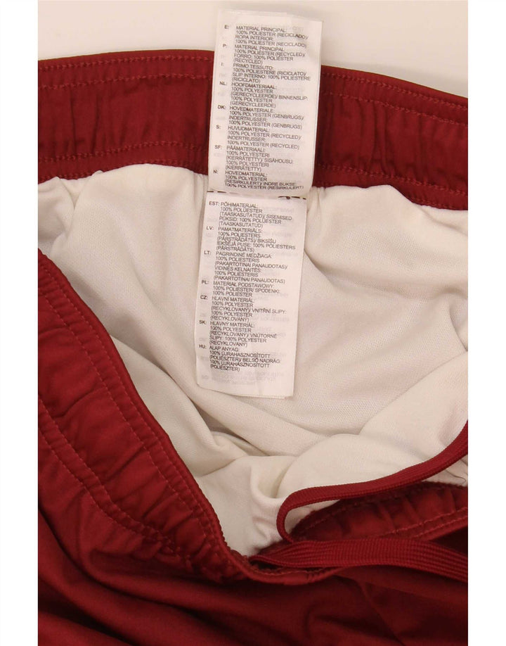 Pantaloni scurți sport Adidas pentru bărbați Arsenal, poliester mediu burgundă