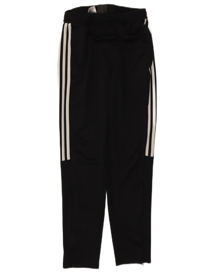 Pantaloni de trening ADIDAS Climalite pentru baieti 13-14 ani poliester negru
