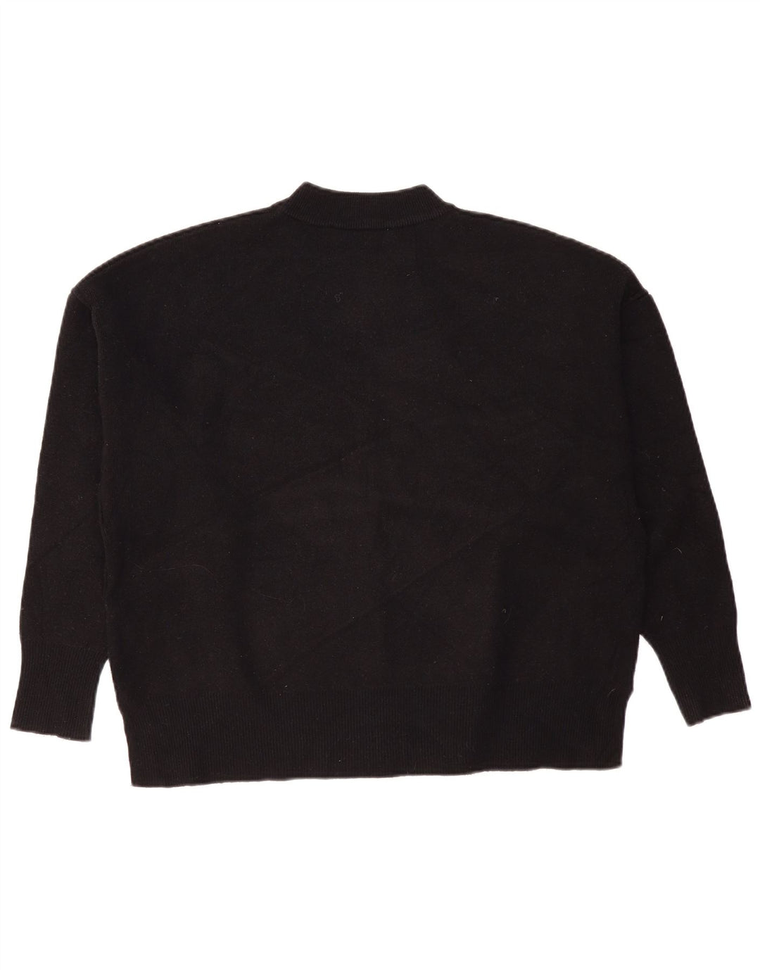 Pulover oversized cu gât țestoasă pentru femei Zara UK 10, mic, negru, viscoză