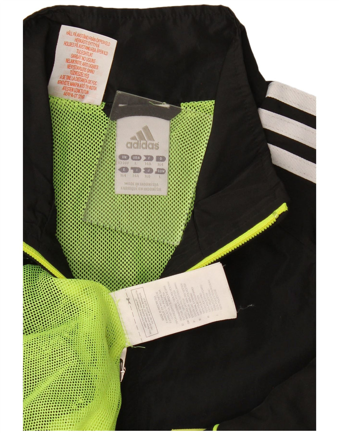 Adidas Boys Graphic Trening Top Jachetă 13-14 ani Poliester negru mare