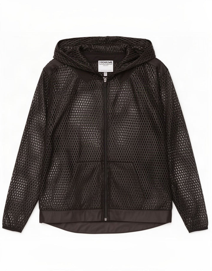 Jachetă de trening cu glugă Adidas pentru femei UK 10 Small Black
