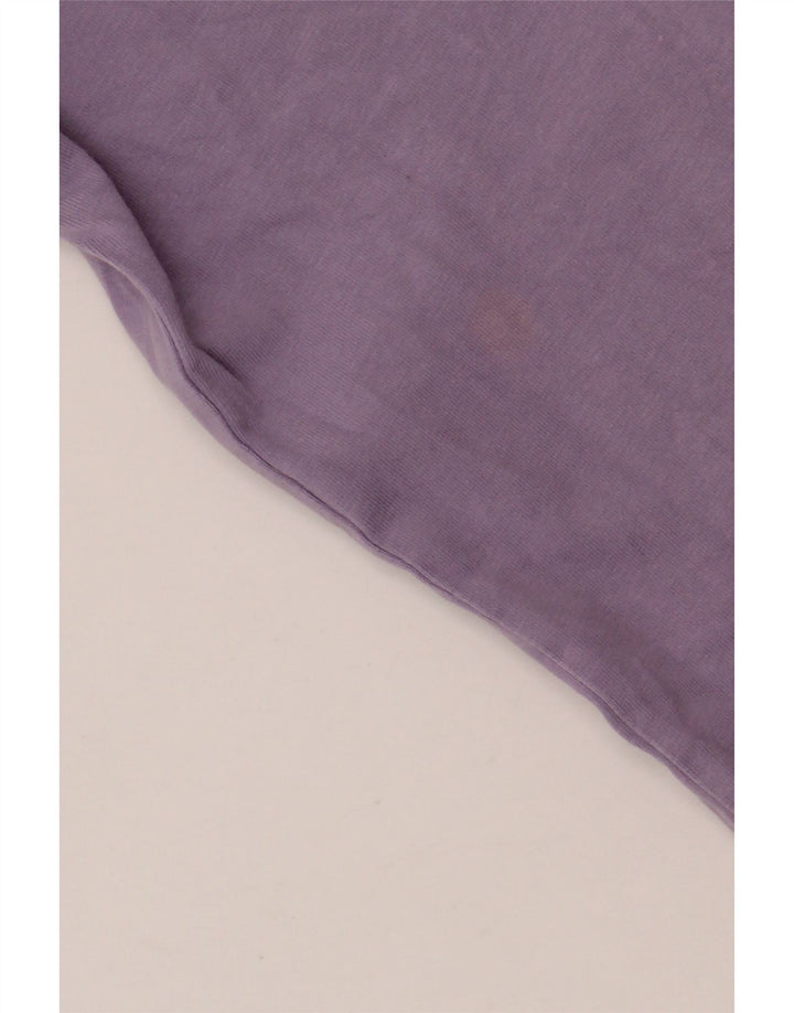 Tricou supradimensionat pentru femei ADIDAS UK 10 mic bumbac violet