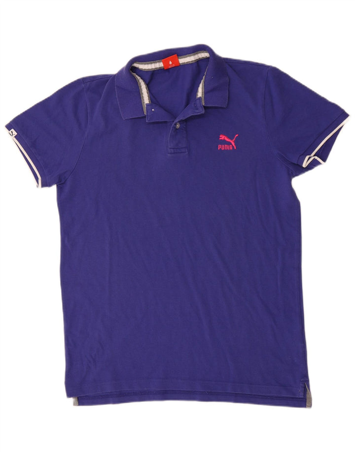 Tricou polo Puma pentru bărbați, mare, albastru, bumbac