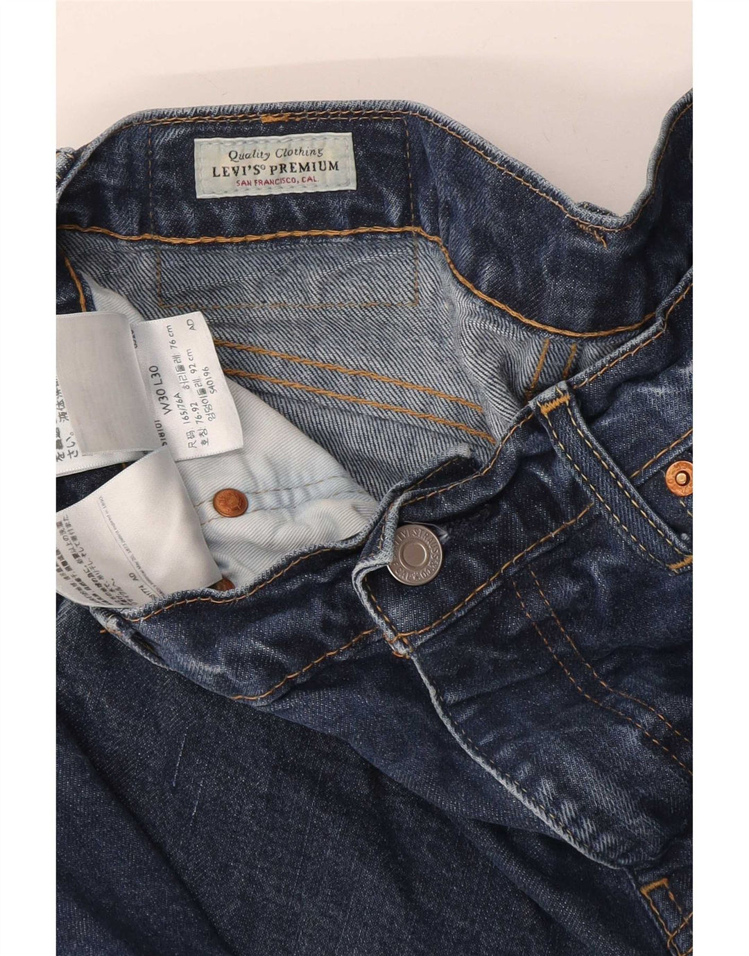 Blugi slim pentru bărbați Levi's W30 L30 Bumbac albastru