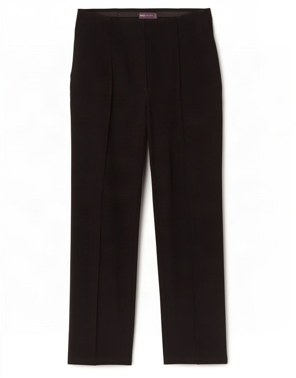 Pantaloni chino drepti pentru femei Marks & Spencer UK 14 Large W32 L28 Black