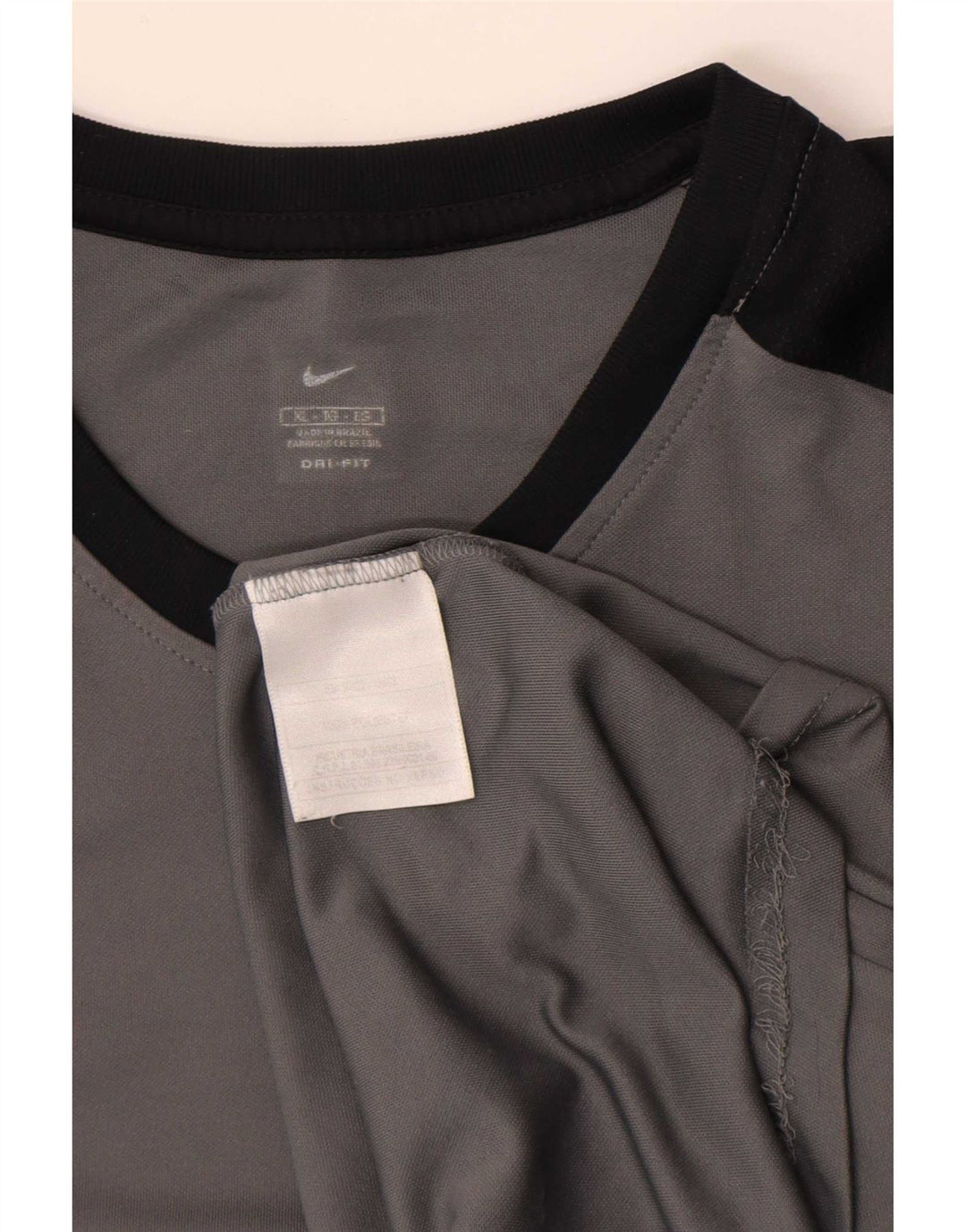 Tricou pentru bărbați Nike Dri Fit Top XL Gri poliester color bloc