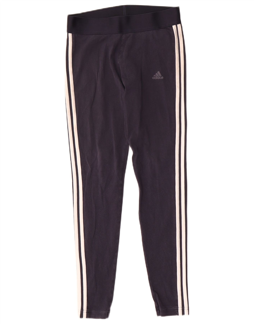 Leggings pentru femei Adidas Marea Britanie 12/14, bumbac mediu albastru bleumarin