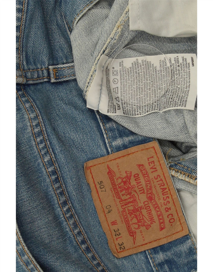 Blugi pentru bărbați LEVI'S 507 Bootcut W32 L32 Bumbac albastru