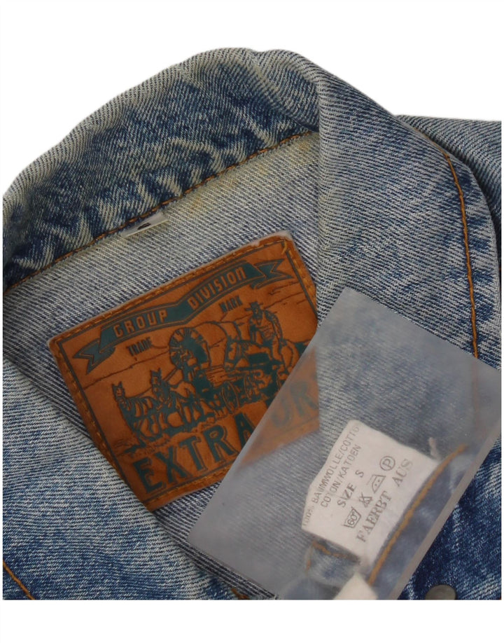 Jachetă de blugi vintage pentru bărbați UK 36 mic, albastru, bumbac