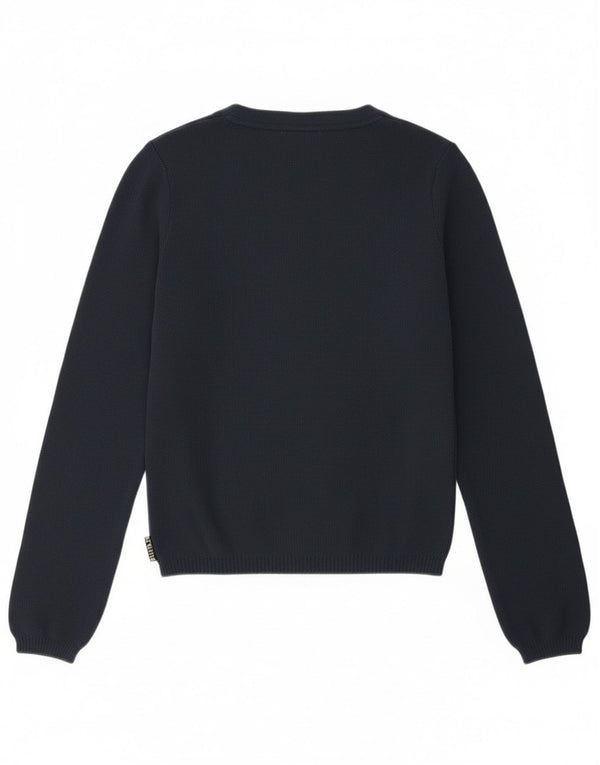 Pulover Playlife cardigan crop pentru femei UK 12 Medium Bleumarin Poliamidă