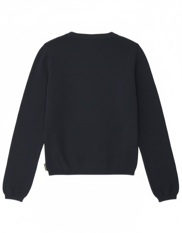 Pulover Playlife cardigan crop pentru femei UK 12 Medium Bleumarin Poliamidă