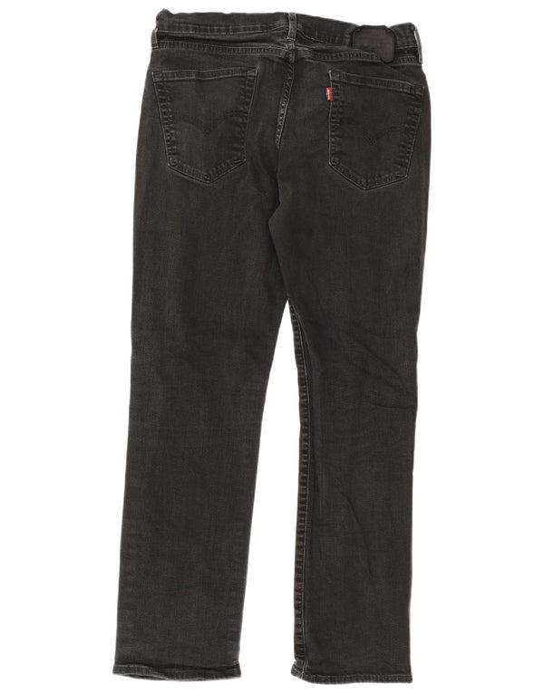 Blugi drepti pentru bărbați Levi's W33 L30 bumbac negru
