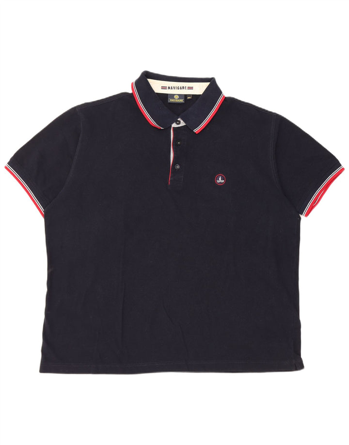 NAVIGARE tricou polo pentru bărbați 3XL bumbac bleumarin