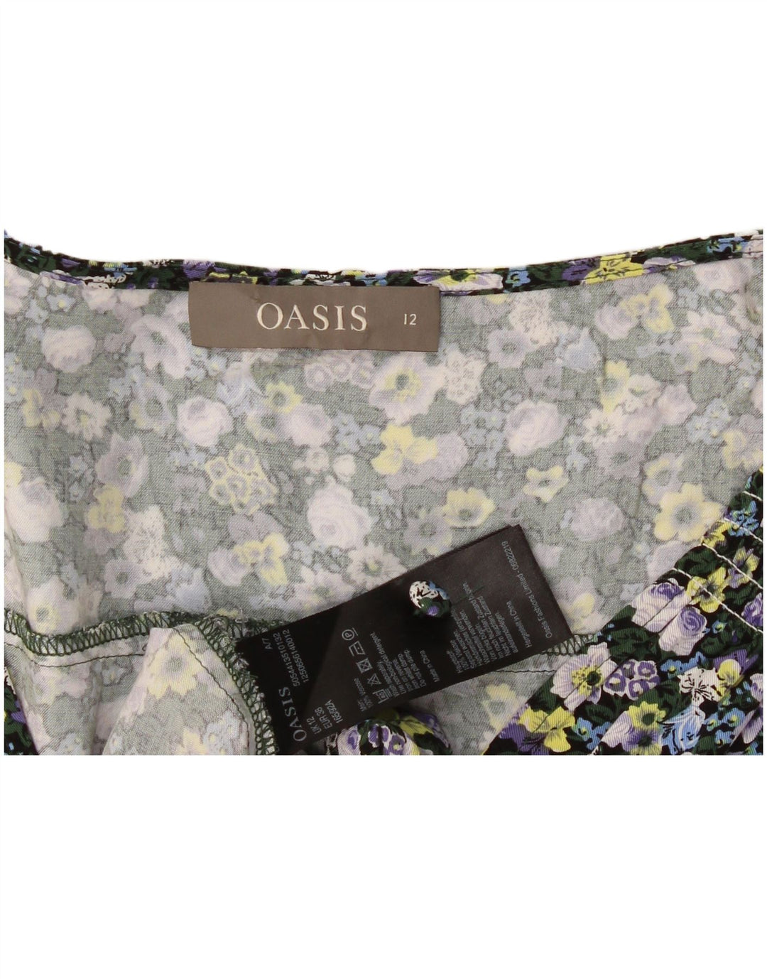 Bluză pentru femei Oasis UK 12 Medium Multicolor Floral Viscose