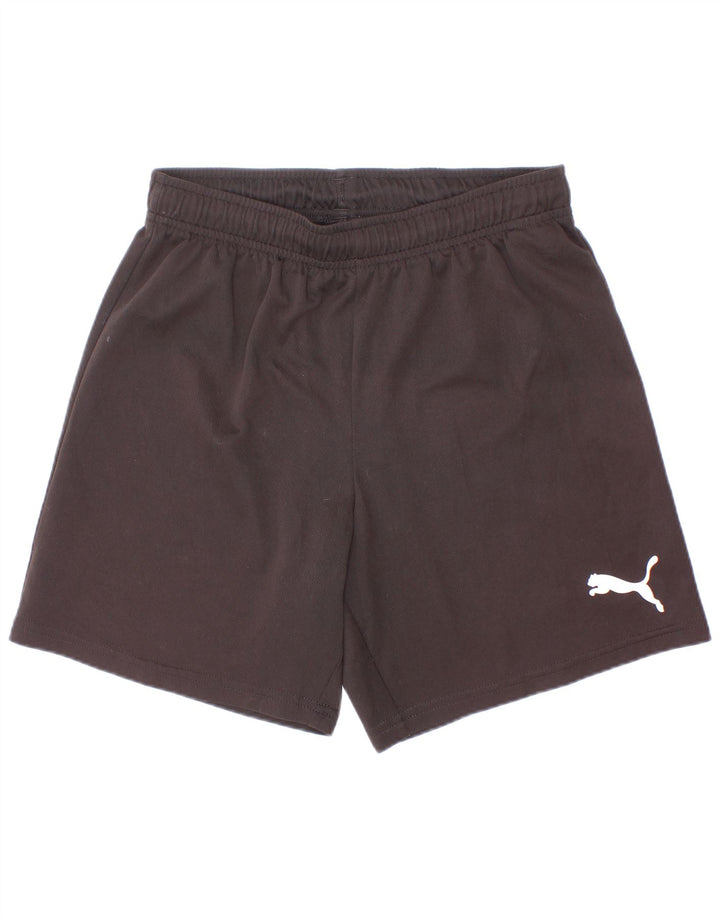 Pantaloni scurti sport Puma băieți 13-14 ani poliester negru
