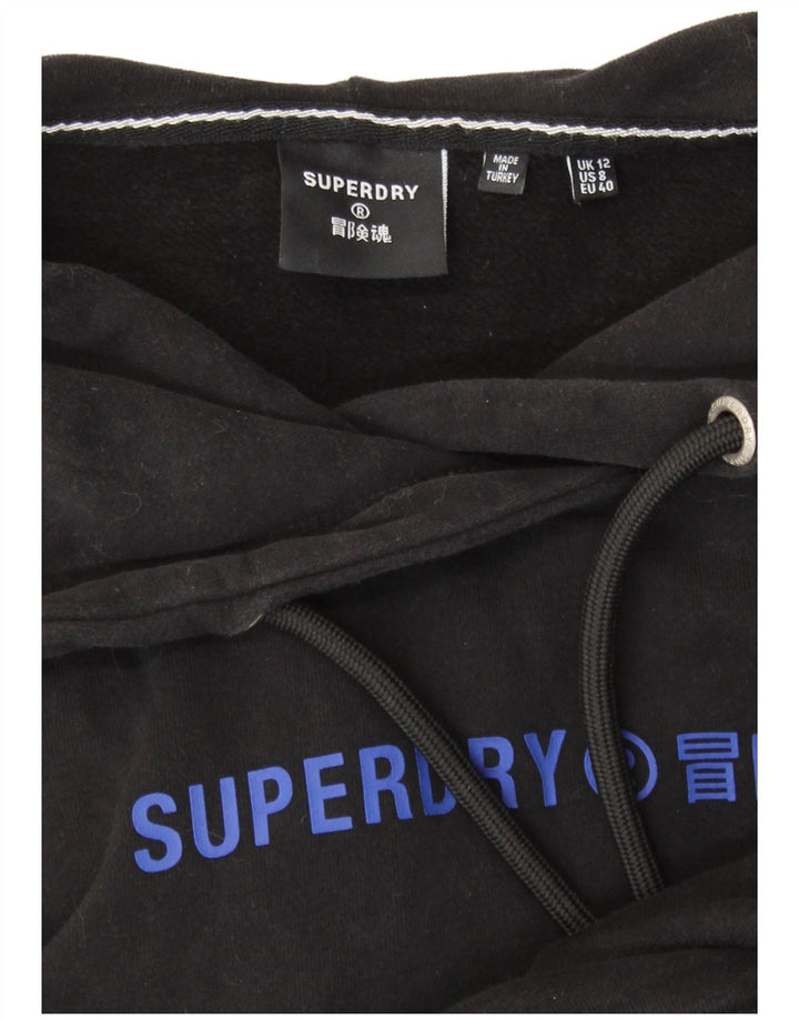 SUPERDRY Jumper oversized Crop Graphic pentru femei UK 12 Medium Black
