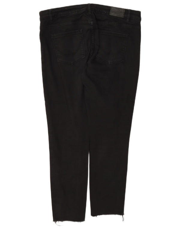 Blugi jegging Alexia Superdry pentru femei W31 L26 bumbac negru