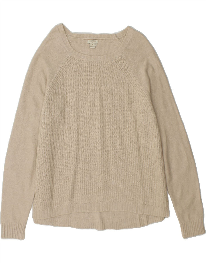 J. CREW Womens Boat Neck Jumper Sweater UK 14 Medium Beige Vintage J. Crew and Second-Hand J. Crew from Messina Hembry 