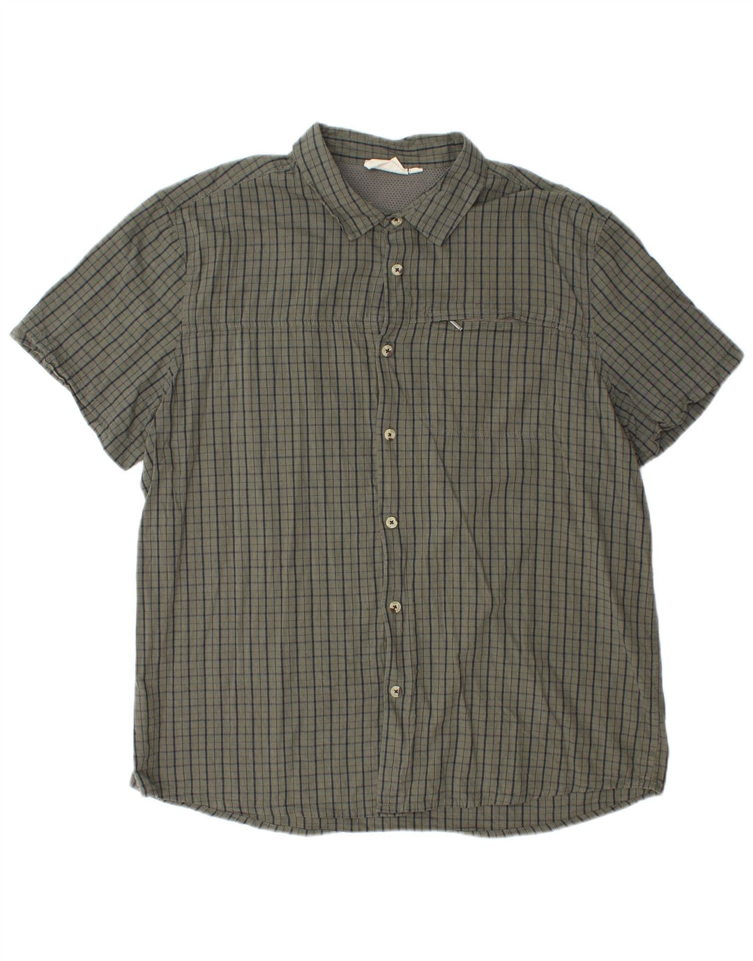 Cămașă cu mânecă scurtă pentru bărbați Mountain Warehouse, 2XL, verde check