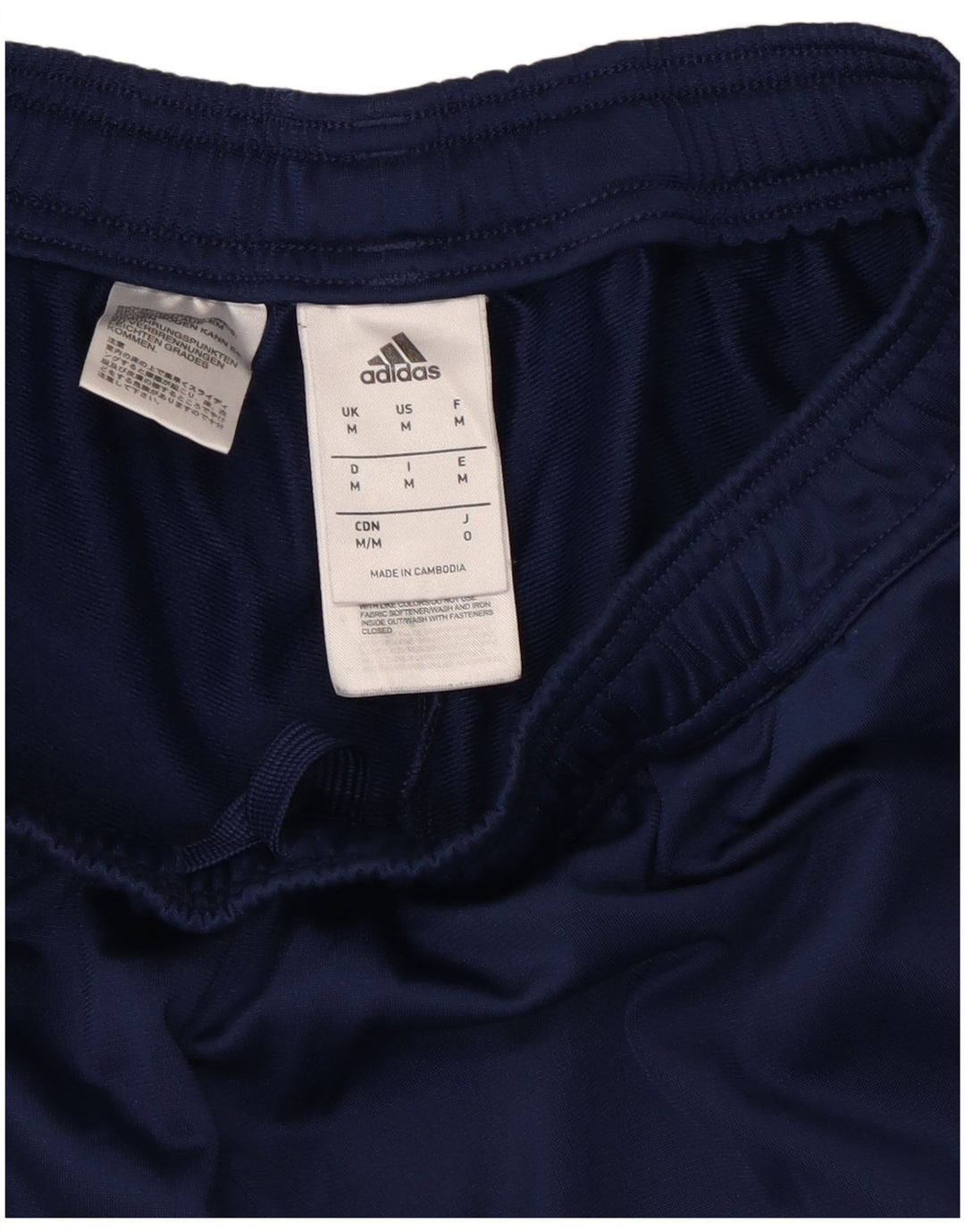 Pantaloni de trening Adidas pentru bărbați, poliester mediu albastru bleumarin