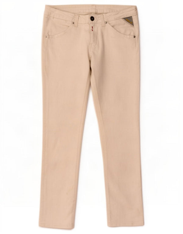 Pantaloni slim casual pentru femei Replay L30 L30 bumbac alb