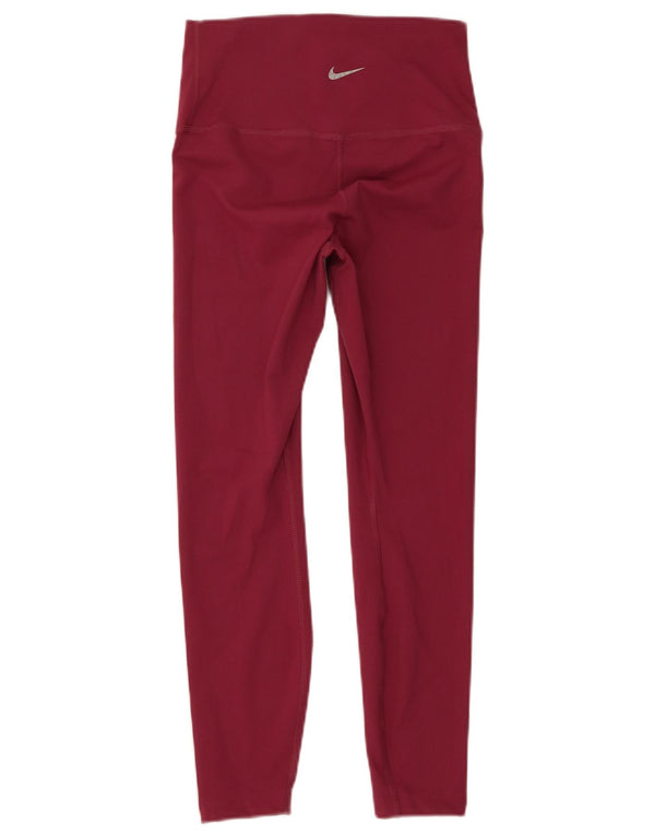 Leggings yoga pentru femei Nike UK 12 Burgundy mediu