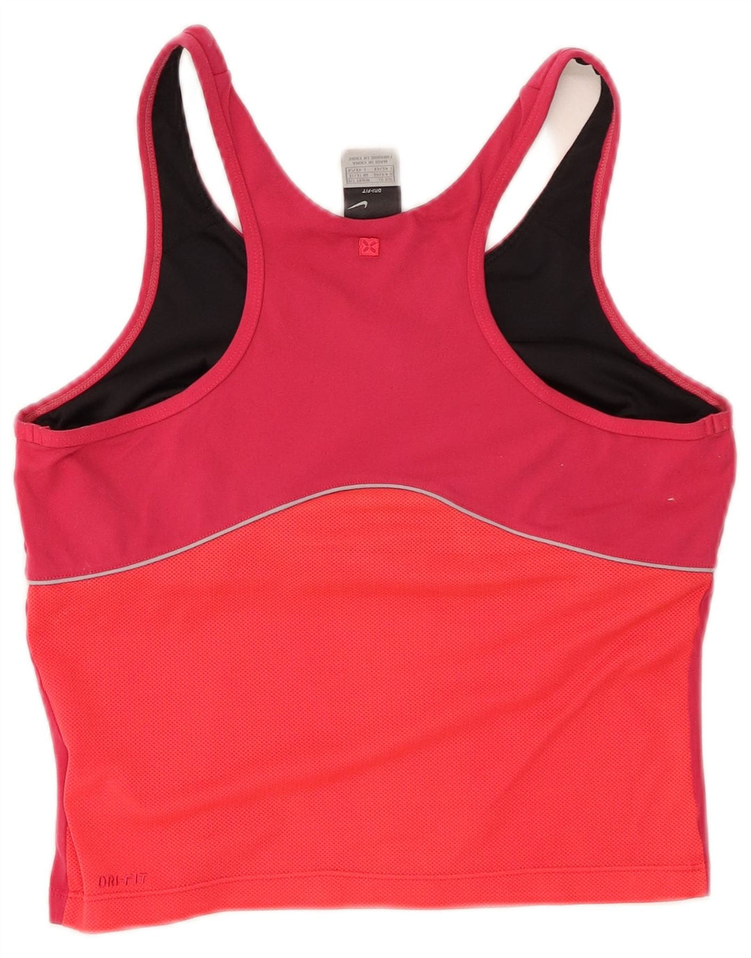 Top cu vestă crop Dri Fit NIKE pentru femei UK 16/18 XL roz colorblock