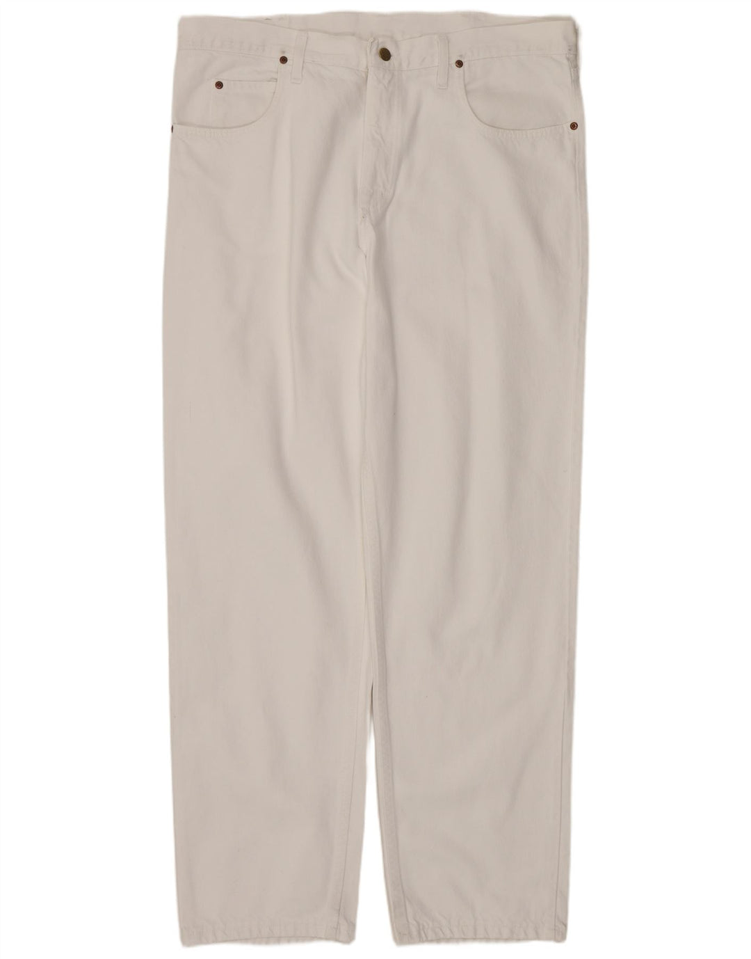 Blugi drepti pentru bărbați LEE Kansas W40 L34, bumbac alb