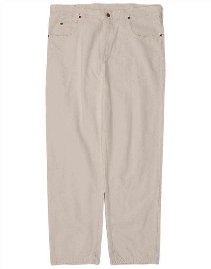 Blugi drepti pentru bărbați LEE Kansas W40 L34, bumbac alb