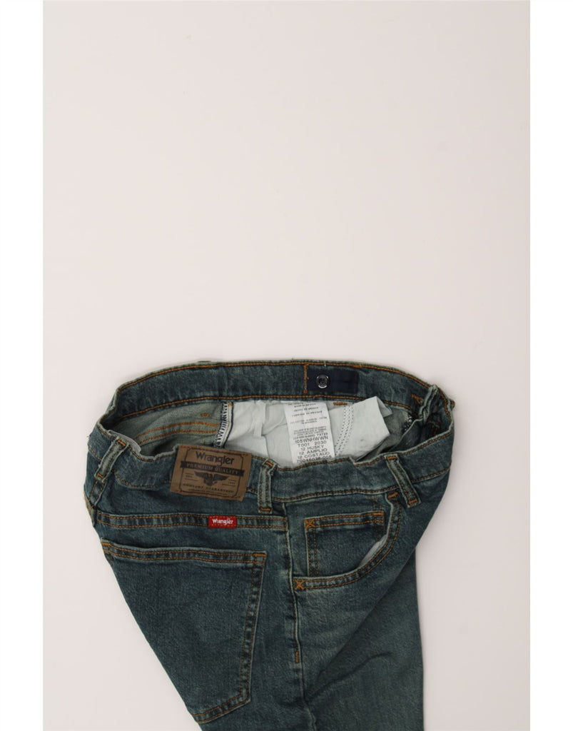 WRANGLER Girls Classic Fit Bootcut Jeans 11-12 Years W29 L37 Blue Cotton Vintage Wrangler and Second-Hand Wrangler from Messina Hembry 