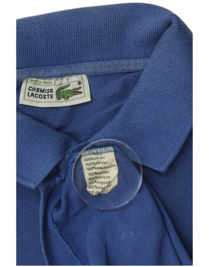 Tricou polo pentru bărbați LACOSTE Mărimea 7 2XL Bumbac albastru