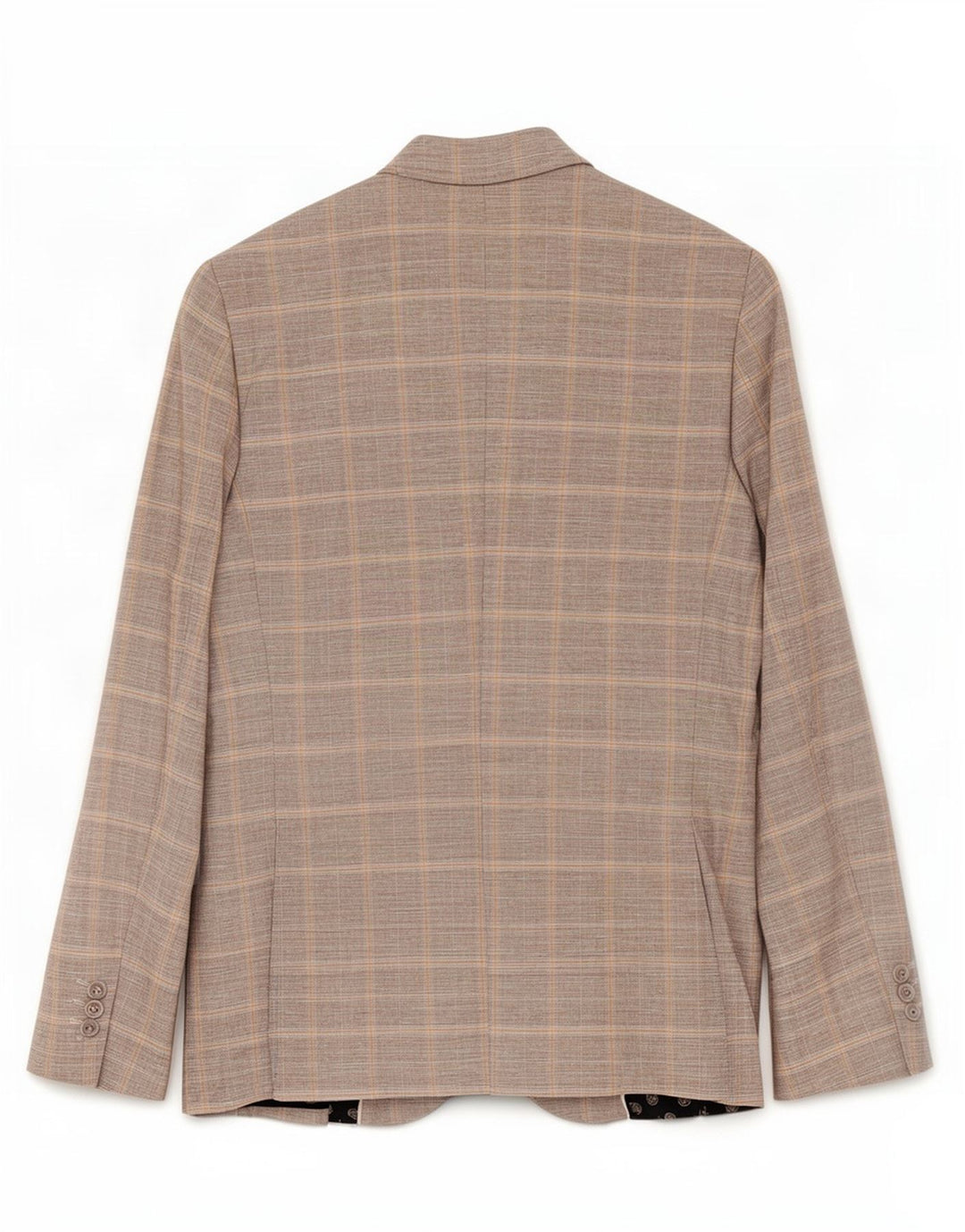 Jachetă pentru bărbați River Island, slim fit, cu 2 nasturi, UK 38, gri mediu, carouri