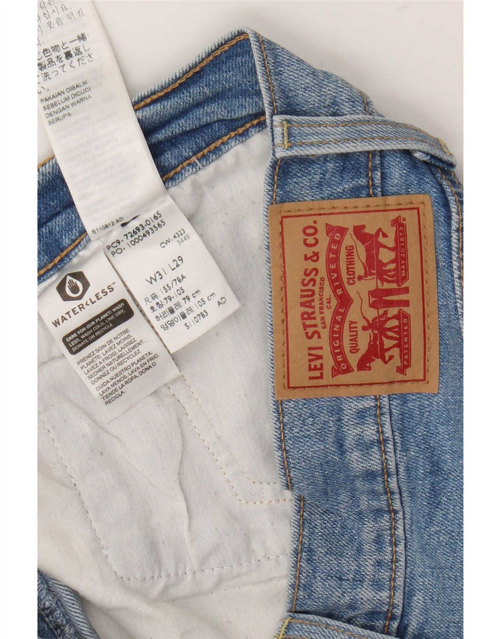 Blugi drepti pentru femei Levi's Ribcage W31 L29 Bumbac albastru
