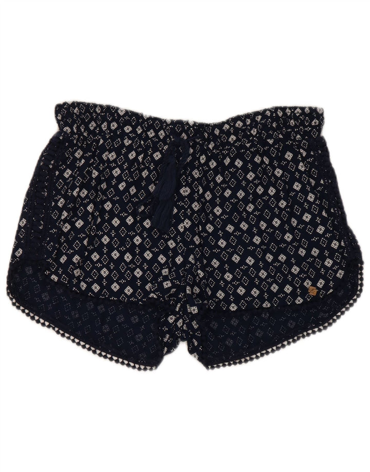 Pantaloni caldi pentru femei Superdry Large W32 Bleumarin Geometric Viscose