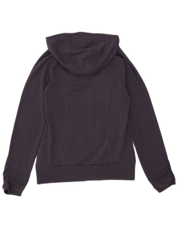 Pulover Adidas pentru femei Graphic Zip Hoodie UK 12 Medium Bleumarin Poliester