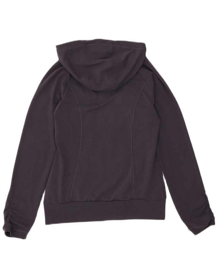 Pulover Adidas pentru femei Graphic Zip Hoodie UK 12 Medium Bleumarin Poliester