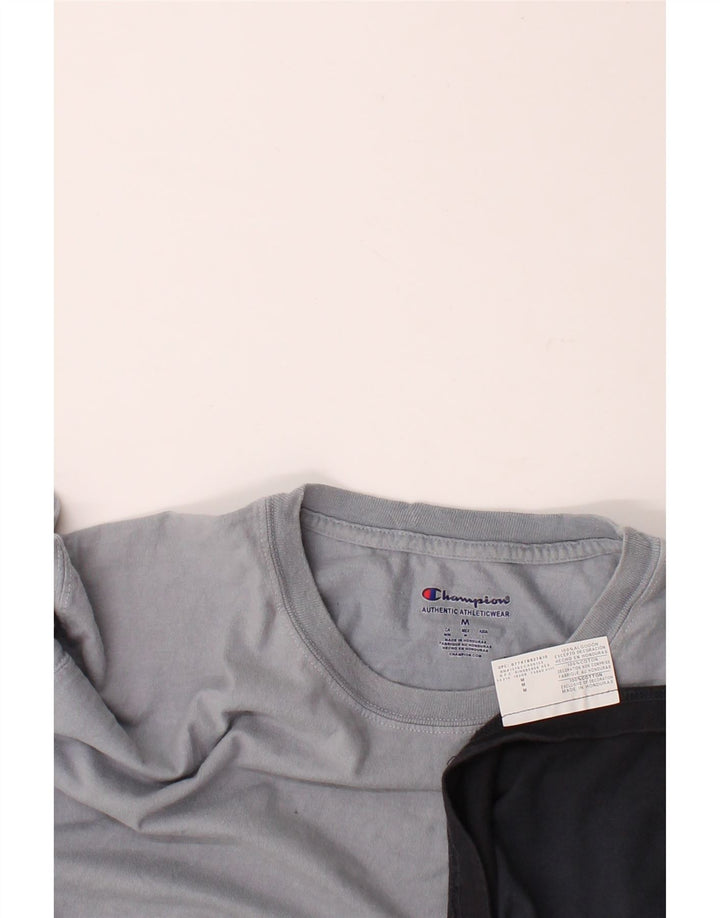 CHAMPION Mens T-Shirt Top Medium Grey Colourblock Cotton Vintage Champion and Second-Hand Champion from Messina Hembry 