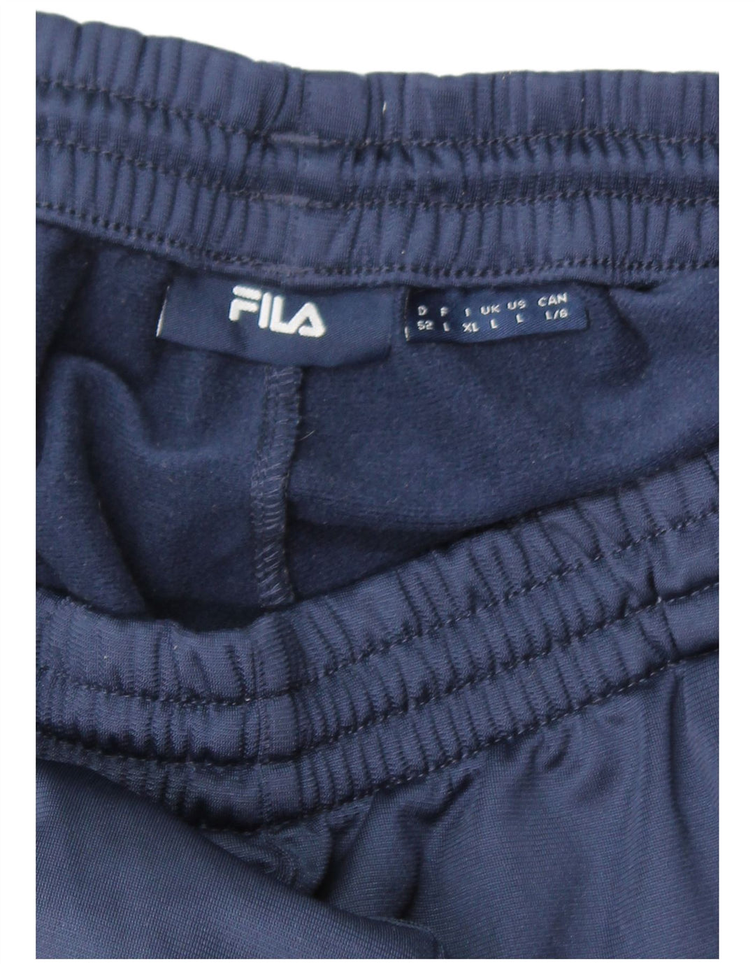 Pantaloni de trening Fila pentru bărbați din poliester cu dungi mari bleumarin