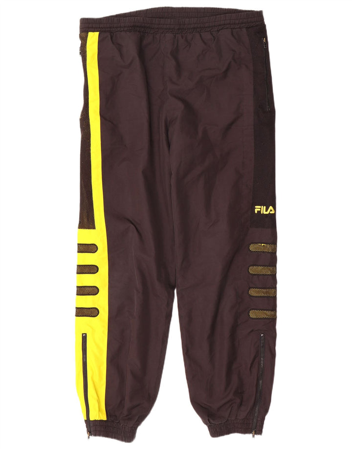 Pantaloni de trening cu grafică Fila pentru bărbați Pantaloni de jogging Medium Black Colorblock
