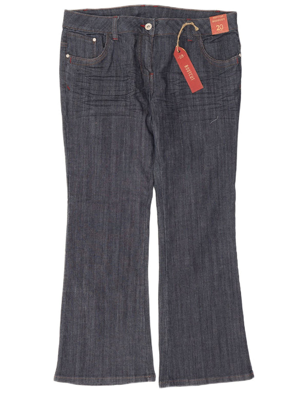 Dorothy Perkins Blugi bootcut pentru femei UK 20 2XL W40 L31 bleumarin bumbac