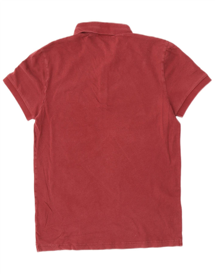 Cămașă polo pentru bărbați Hugo Boss Slim Fit, bumbac maro mediu